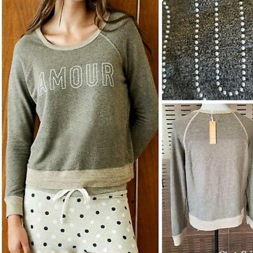 Sundry Cropped Pullover Amour NWT